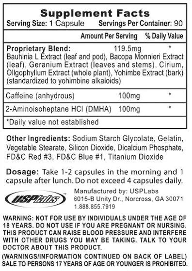 USP Labs OxyElite Pro Extreme Diet Aid 90 caps